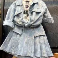 کت و دامن لی زاپ دار