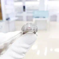 انگشتر جواهری باگت خور مارپیچ نقره کارگاه نقره کد0