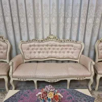 سرویس مبل کلاسیک(۹نفره) به همراه میز وسط و دو عسلی|مبلمان خانگی و میز عسلی|بابل, |دیوار