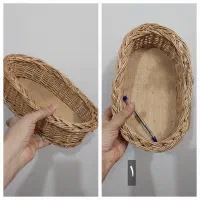 سبد حصیری مروار دست بافت اصل
