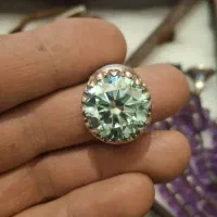 انگشترنقره موزانایت الماس روس