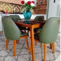 میزان ناهار خوری چهار نفره جستر|میز و صندلی غذاخوری|قروه, |دیوار