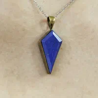 گردنبند لاجورد مشابه طلا