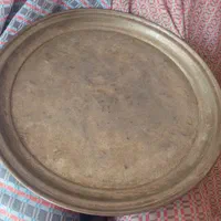 سینی مس قدمت ۵۰سال وزن ۱/۵کیلو|کلکسیون اشیاء عتیقه|اصفهان, حصه شمالی|دیوار