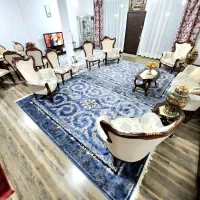 فرش۹متری تبریزتمام نخ گوشتی خاب بلندطلاکوب ۷۰۰شانه