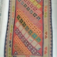 گلیم دستبافت ۱ در ۲ قدیمی|گلیم، جاجیم، گبه|فردیس, شهرک سپاه|دیوار