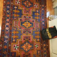 قالیچه ۳متری گل ابریشم کشور شیروان آنتیک