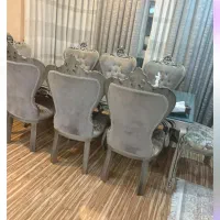 مبل صلتنتی و میز ناهارخوری ویک دست مبل راحتی