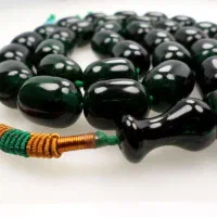 تسبیح سندلوس ۳۳ عددی شمش اروپایی مالاکیتی کد ۲۷۵|بدلیجات|بوشهر, |دیوار