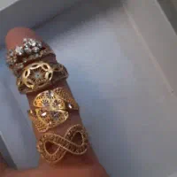 ۴ انگشتر طلا فقط ۲ درصد / سکه
