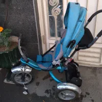 سه چرخه کالسکه خارجی لاستیک‌ها بادی رینگ آلمینیومی|کالسکه و لوازم جانبی|زنجان, |دیوار