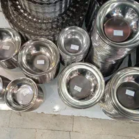 سینی و کاسه استیل پذیرای ساده و طرح دار|ظروف سرو و پذیرایی|مشهد, گلبرگ شمالی|دیوار