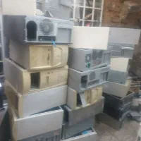جمع اوری کامپیوتر کیس و مانیتور خراب سوخته قدیمی