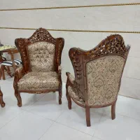 مبل کلاسیک۷نفره دو رومنبت مدل گلریز چوب گردوملایر|مبلمان خانگی و میز عسلی|رشت, آزادگان|دیوار