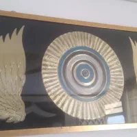 با سلام یک عدد تابلو طرح چشم و پر