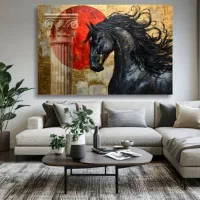 تابلواسب رنگ. روغن نقاشی یا چاپ بوم مدرن دکوراتیو