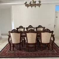 مبلمان سلطنتی نه نفره جنس چوپ گردو