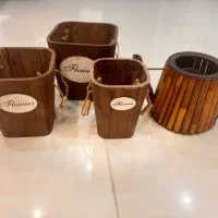 سطل چوبی کاملا نو