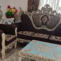 مبل سلطنتی ۷ نفره|مبلمان خانگی و میز عسلی|رودسر, |دیوار