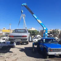 جرثقیل خاور ۳تن و نیسان ۲تن کفی دکل بلند جهت کار|خدمات حمل و نقل|شیراز, بعثت|دیوار