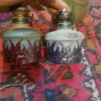 چراغ نفتی گلدان اب میوه گیر قدیمی|کلکسیون اشیاء عتیقه|تبریز, |دیوار