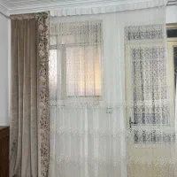 پرده با کناره مخمل کاملا نو برای جهیزیه
