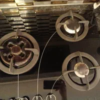 تمیز کردن پایه چدنی شعله گاز