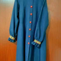 مانتو آستین سوزن دوزی