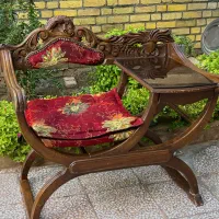 میز تلفن چوبی سلطنتی مدل کلاسیک جنس چوب گردو