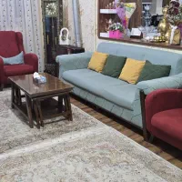 مبل 6 نفره با میز وسط وعسلی ها