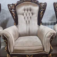 سرویس مبلمان سلطنتی  ۹ نفره|مبلمان خانگی و میز عسلی|گناباد, |دیوار