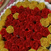 گل روبانی|گل مصنوعی|مشکیندشت, |دیوار