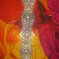 دستبند نقره خیلی قدیمی و تعدادی انگشتر نقره