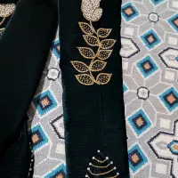 مانتو مخمل منجوق دوری شده|لباس|دهدشت, |دیوار