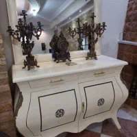 اینه کنسول و شمعدان ساعت