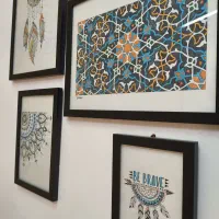 تابلو دکوراتیو مدرن-اسلیمی|تابلو، نقاشی، عکس|چمستان, |دیوار