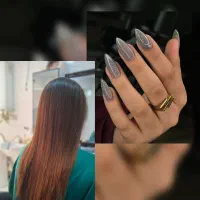 انجام خدمات کراتین و کاشت ناخن.