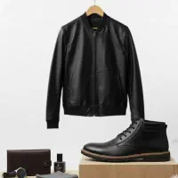 کاپشن چرم مردانه  نیم بوت مردانه پرداخت درب منزل