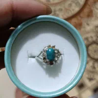 انگشتر نقره نگین فیروزه