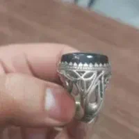 انگشتر عقیق مشکی