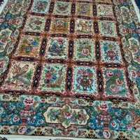 یک تخته فرش قالیچه گلستان ابریشم