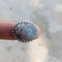 انگشتر  نقر نگین شجر دریاری