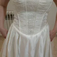 لباس عروس ساتن دکلته خارجی|لباس|پردیس, فاز ۳|دیوار