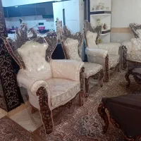 یک دست مبل ۹نفره سفارشی ساخته شده درحد نو