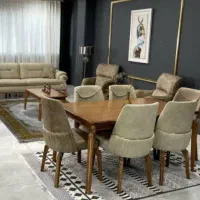 654 .میز نهار خوری چوب روسی تولیدی انصاری ...208|میز و صندلی غذاخوری|دوگنبدان, |دیوار