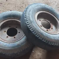 یک جفط رینک و لاستیک تراکتور