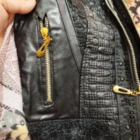 کت چرم شیک مشکی|لباس|گرگان, |دیوار