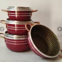 سرویس قابلمه ۷ پارچه تفلون لونه زنبوری