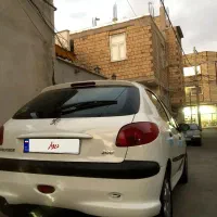 ۲۰۶درحد خشک اصل فرانسه|خودرو سواری و وانت|میانه, |دیوار