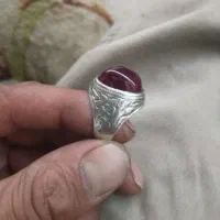 انگشترنقره قدیمی یاقوت اصل